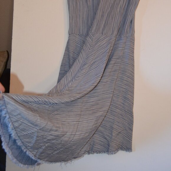 Splendid(R) Blue Tone Tencel Lyocell Fit&Flare Sleeveless Buttons Dress Girls 12 - Picture 6 of 11